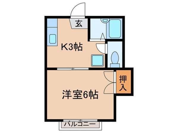 タウニィ－フルタの物件間取画像